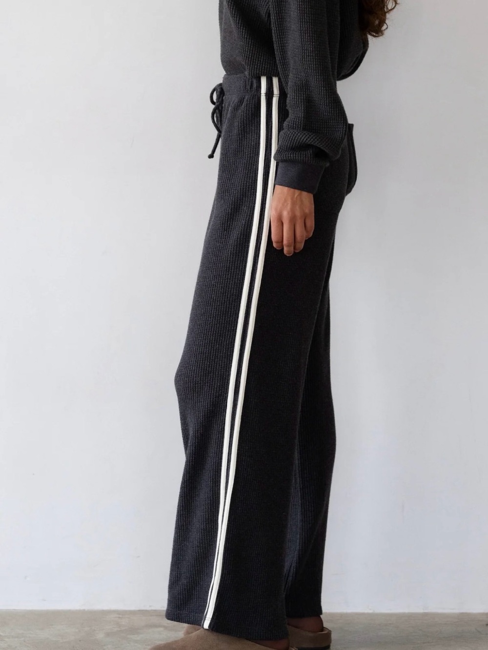 DONNI The Thermal Crop Stripe Pant